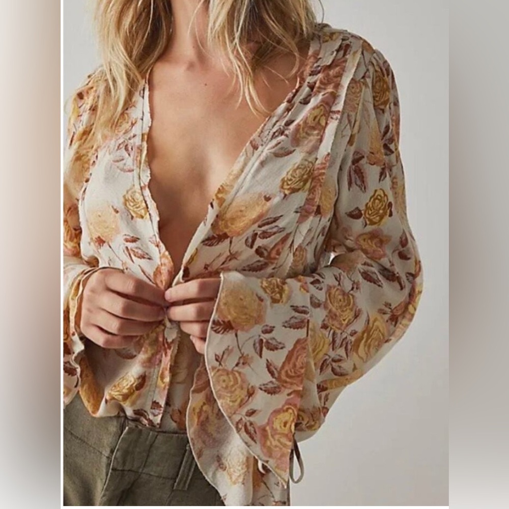 Intimately by Free People Everything is Roses Bodysuit.